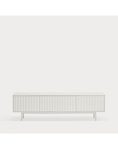 Sierra 3-türiger weißer TV-Ständer, 180 x 40 x 52 cm