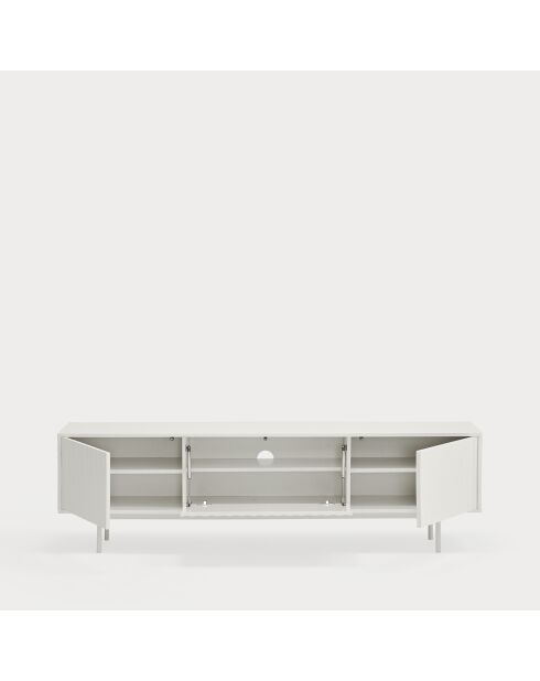 Sierra 3-türiger weißer TV-Ständer, 180 x 40 x 52 cm