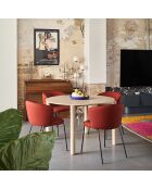 2 sedie Aggiungi 64146 bordeaux - 56x58x48/81cm