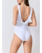 Maillot de bain 1 pièce coupe sous poitrine Bellagio blanc