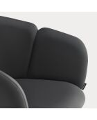 2 chaises avec accoudoirs Add noires - 56x58x47/75cm
