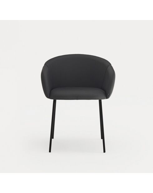 2 Stühle mit Armlehnen Add 107-9035 schwarz - 56x58x48/81cm