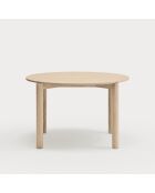 Table ronde Atlas naturel clair  - 125.3x120x75.2cm