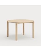 Table ronde Atlas naturel clair  - 125.3x120x75.2cm