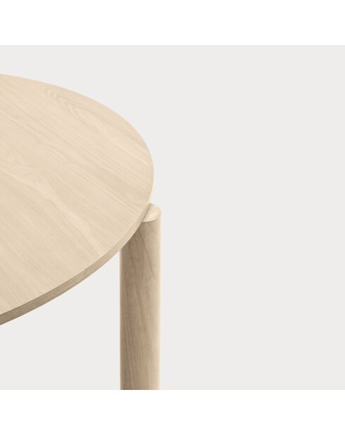 Table ronde Atlas naturel clair - 125.3x120x75.2cm