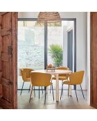 Table ronde Atlas naturel clair  - 125.3x120x75.2cm