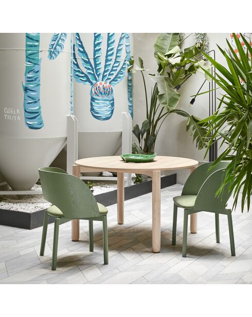 Table ronde Atlas naturel clair - 125.3x120x75.2cm