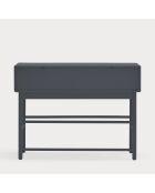 Console Corvo 1 porte et 2 tiroirs gris anthracite - 120x35x90cm