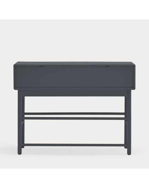Console Corvo 1 porte et 2 tiroirs gris anthracite - 120x35x90cm