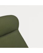 68226 Poltrona grande Dins verde scuro con gambe nere - 74x80x43/118cm