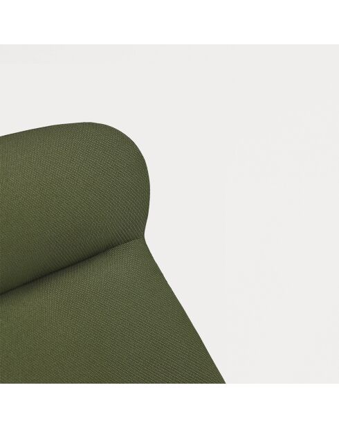 68226 Dins großer Sessel, dunkelgrün mit schwarzen Beinen, 74 x 80 x 43/118 cm