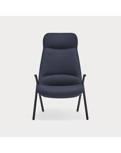 Fauteuil grand format 66201 Dins bleu foncé - 78x80x43/116cm