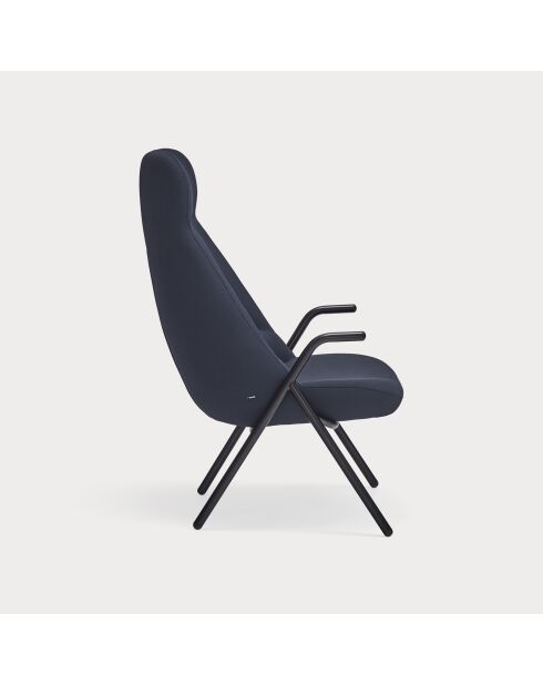 Fauteuil grand format 66201 Dins bleu foncé - 78x80x43/116cm
