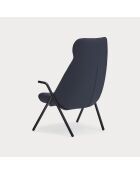 Fauteuil grand format 66201 Dins bleu foncé - 78x80x43/116cm
