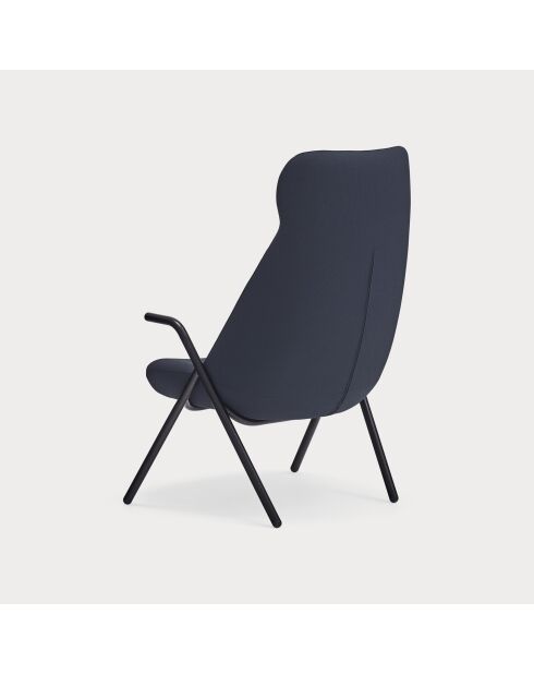 Fauteuil grand format 66201 Dins bleu foncé - 78x80x43/116cm