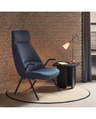 Fauteuil grand format 66201 Dins bleu foncé - 78x80x43/116cm