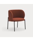 Poltrona Mogi 63089 rosso mattone - 60x65x74/44 cm