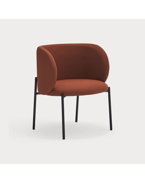 Mogi 63089 Sessel, ziegelrot, 60 x 65 x 74/44 cm