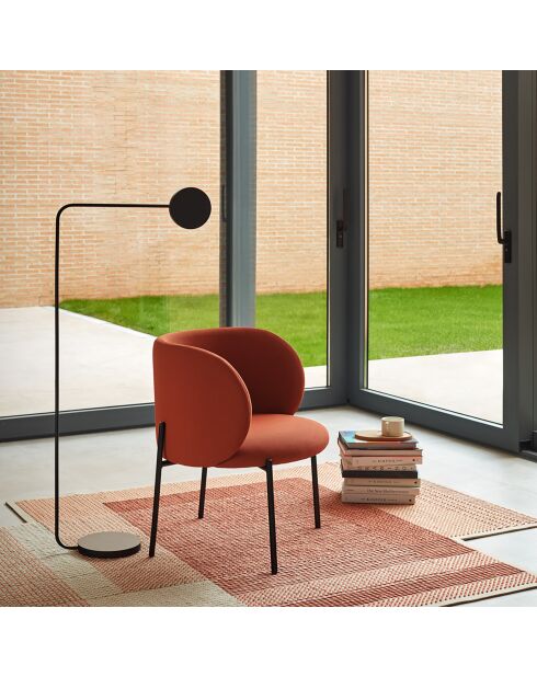 Mogi 63089 Sessel, ziegelrot, 60 x 65 x 74/44 cm