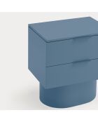 Totem nachtkastje 2 laden blauw - 50x36,5x55cm