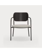 Fauteuil Eclipse noir - 61x53x36/69cm