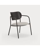 Fauteuil Eclipse noir - 61x53x36/69cm