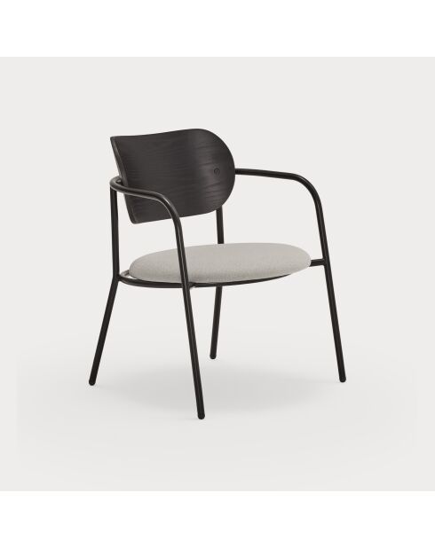 Fauteuil Eclipse noir - 61x53x36/69cm