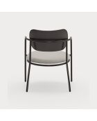 Fauteuil Eclipse noir - 61x53x36/69cm