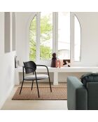 Fauteuil Eclipse noir - 61x53x36/69cm