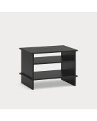 Inari Nachttisch 2 Regale schwarz - 54x40x40cm