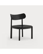 Fauteuil lounge Nara noir - 59.5x59.5x77cm