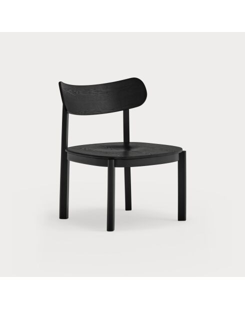 Fauteuil lounge Nara noir - 59.5x59.5x77cm