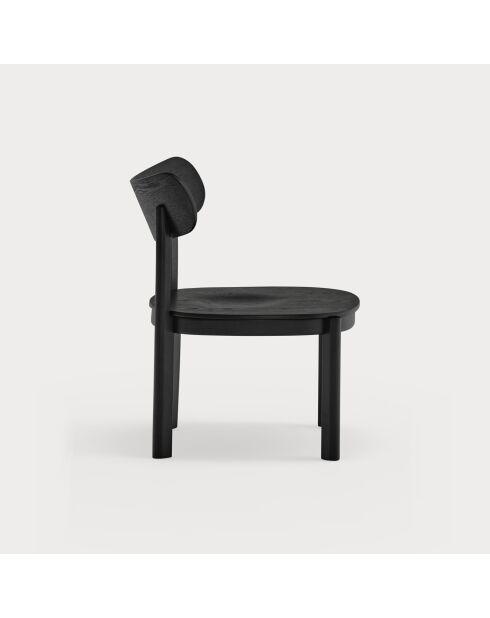 Fauteuil lounge Nara noir - 59.5x59.5x77cm