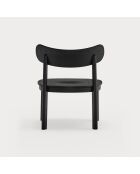 Fauteuil lounge Nara noir - 59.5x59.5x77cm