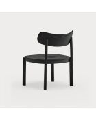 Fauteuil lounge Nara noir - 59.5x59.5x77cm