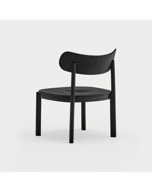 Fauteuil lounge Nara noir - 59.5x59.5x77cm