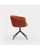 2 Stühle mit Armlehnen Add Terrakotta - 56x58x47/75cm