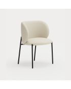 2 chaises Mogi 107-1049 beiges - 59x56x49/81cm