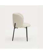 2 chaises Mogi 107-1049 beiges - 59x56x49/81cm