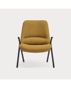 Fauteuil petit format 62108 Dins moutarde - 78x77x43/93cm
