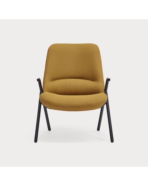 Fauteuil petit format 62108 Dins moutarde - 78x77x43/93cm