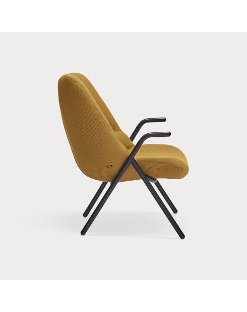 Fauteuil petit format 62108 Dins moutarde - 78x77x43/93cm