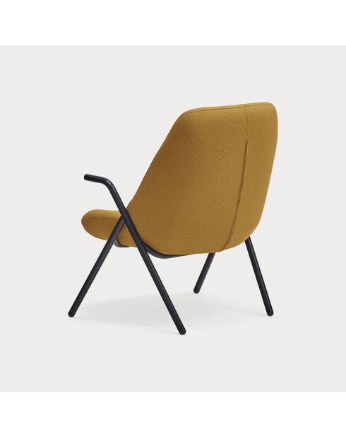Fauteuil petit format 62108 Dins moutarde - 78x77x43/93cm