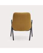 Fauteuil petit format 62108 Dins moutarde - 78x77x43/93cm