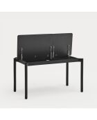 Schwarzer Schreibtisch Atlas - 136x68x75cm