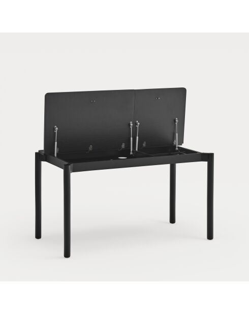 Schwarzer Schreibtisch Atlas - 136x68x75cm