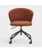 Chaise à roulettes Add 107-0035 terracotta - 56x58x48/81cm