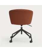 Chaise à roulettes Add 107-0035 terracotta - 56x58x48/81cm