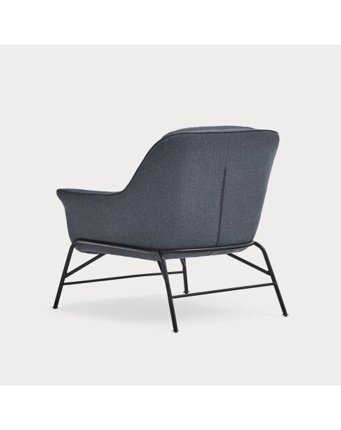 Fauteuil Sadira bleu pétrole - 88x84x87cm
