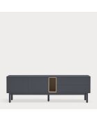 Corvo tv-meubel 2 deuren, 2 laden en 1 nis antracietgrijs - 180x40x56cm